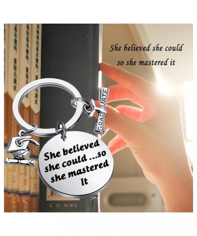 Graduation Jewelry Inspirational Gift for Women Girl Sister Mother Friend Keyring $8.34 Body Jewelry