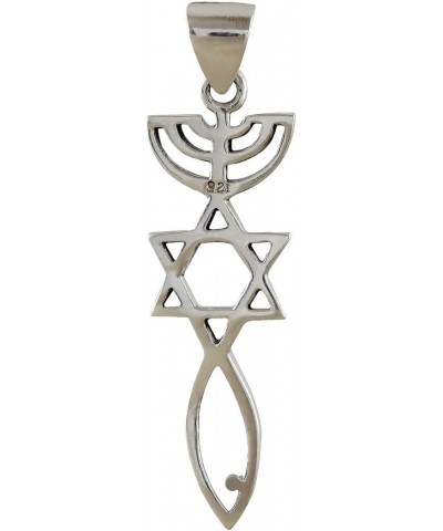 925 Sterling Silver Messianic Seal Pendant Spiritual Religious Jewelry Grafted In Pendant $9.43 Pendants