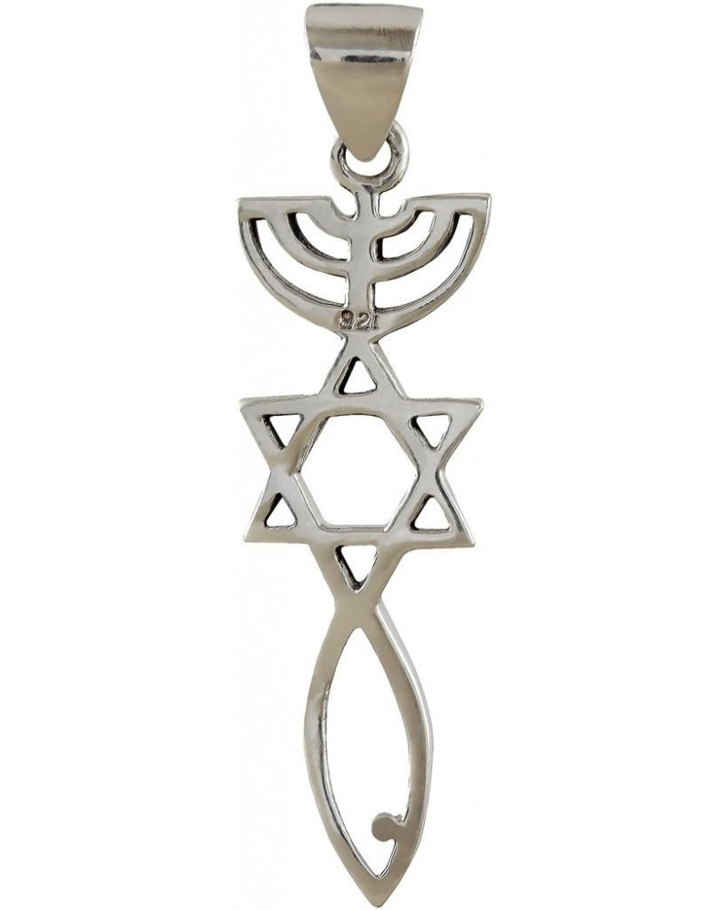 925 Sterling Silver Messianic Seal Pendant Spiritual Religious Jewelry Grafted In Pendant $9.43 Pendants