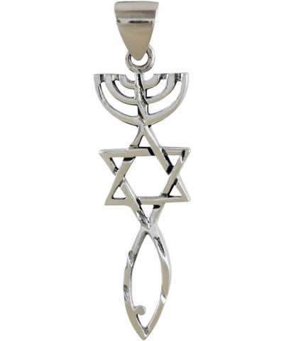 925 Sterling Silver Messianic Seal Pendant Spiritual Religious Jewelry Grafted In Pendant $9.43 Pendants