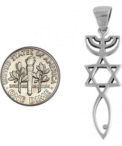 925 Sterling Silver Messianic Seal Pendant Spiritual Religious Jewelry Grafted In Pendant $9.43 Pendants