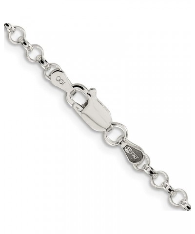 3mm Sterling Silver Solid Rolo Chain Necklace 28.0 Inches $30.74 Necklaces