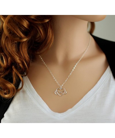 for My Mom • You are The World • Mother's Gift from Child 16.0 Inches Silver Infinity Heart $20.44 Necklaces