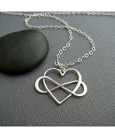 for My Mom • You are The World • Mother's Gift from Child 16.0 Inches Silver Infinity Heart $20.44 Necklaces