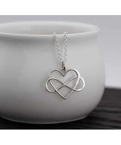 for My Mom • You are The World • Mother's Gift from Child 16.0 Inches Silver Infinity Heart $20.44 Necklaces