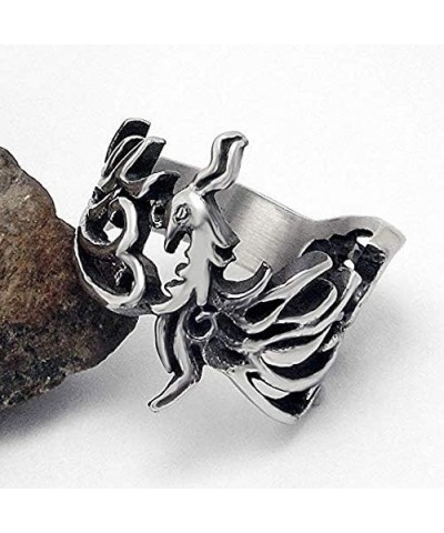 Jewelry Titanium Steel Retro Maya Phoenix Bird Ring For Women's Rings $10.63 Rings