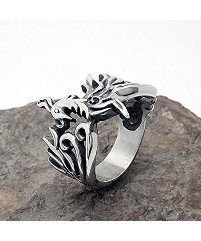 Jewelry Titanium Steel Retro Maya Phoenix Bird Ring For Women's Rings $10.63 Rings