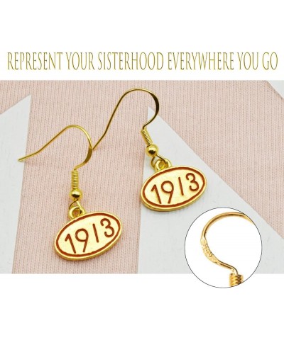 Sorority Gifts for Women Greek Sorority 1913 Earrings Sorority Paraphernalia Jewellery Sisterhood Gift for Women Girls 1913 e...