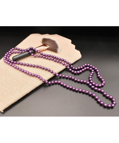 1920s Long Pearl necklace Costume Pearl Jewelry Gatsby Accessories Chunky Beaded Necklace for Women Handmade Wood Resin Beade...