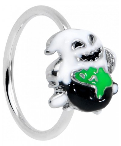 Womens 20G 316L Steel Nose Ring Green Goo Cauldron Ghost Nose Hoop Ring Circular Nose Ring 5/16 $9.53 Body Jewelry