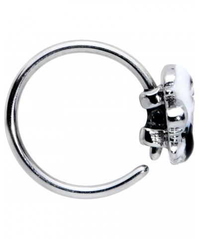 Womens 20G 316L Steel Nose Ring Green Goo Cauldron Ghost Nose Hoop Ring Circular Nose Ring 5/16 $9.53 Body Jewelry