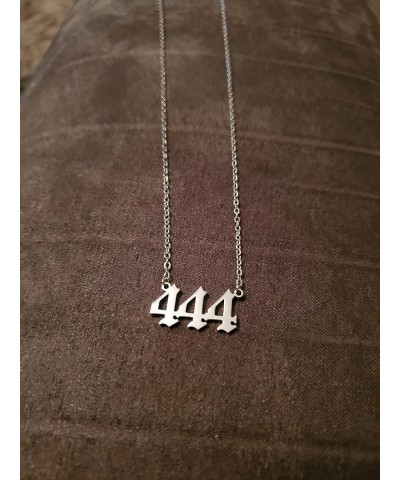 Angel Number Necklace Gold or Silver 111 222 333 444 555 666 777 888 999 444 Silver $11.26 Necklaces