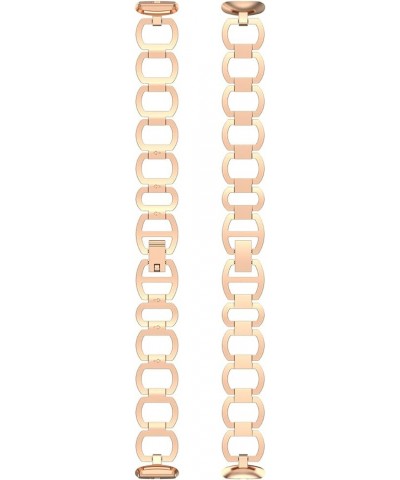 Compatible with Fitbit Luxe Band Adjustable Stainless Steel Parker Link Bracelet Replacement Wristbands Classy Dressy Straps ...