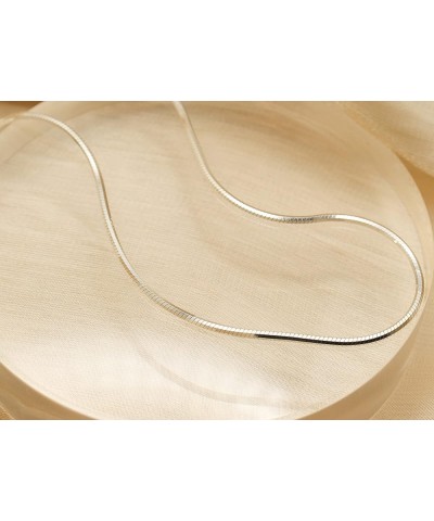 925 Sterling Silver 1.5MM Magic 8 Sided Italian Snake Chain - Women - Made In Italy 22 Silver $20.10 Necklaces