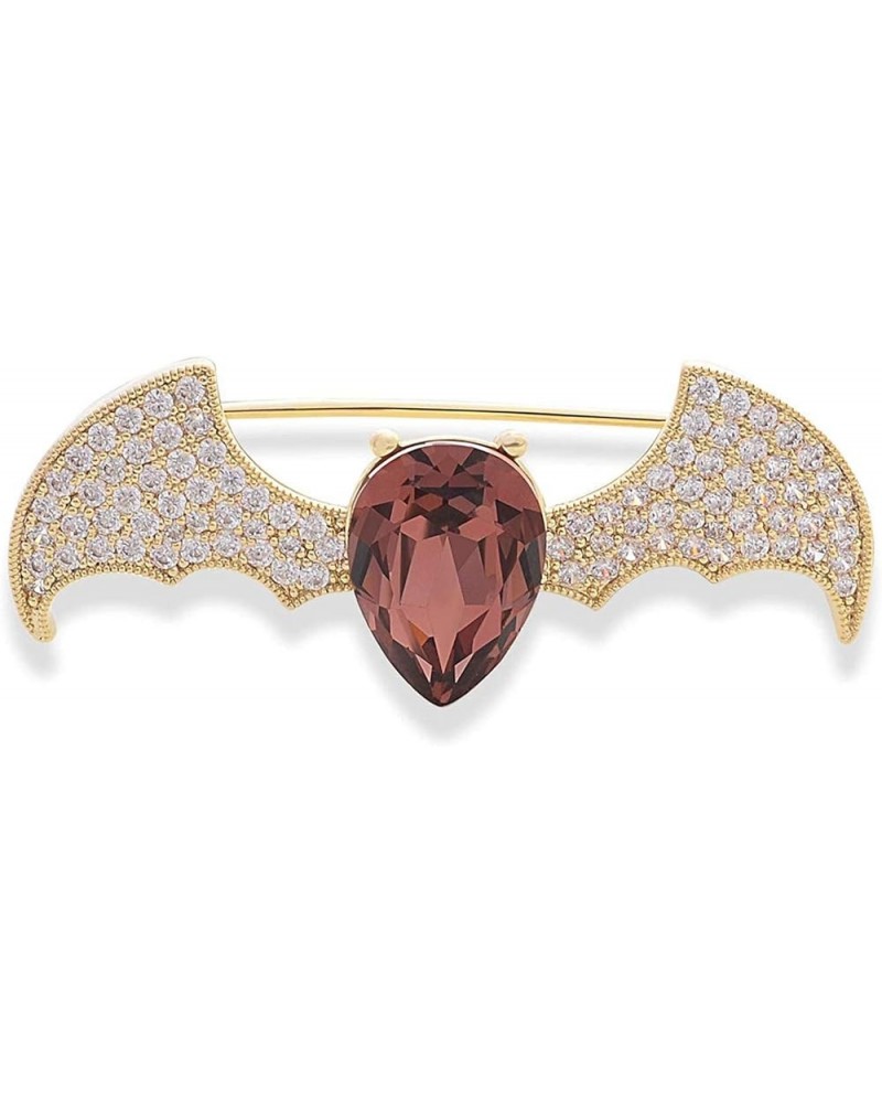 Crystal Rhinestone Wing Bat Halloween Animal Brooch Pins Lapel Pin Badge Cardigan Hat Scarf Pin Gold $11.99 Brooches & Pins