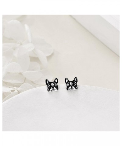 French Bulldog Earrings Stud 925 Sterling Silver Cute Animal Dog Jewelry Gifts for Women Girls Black French Bulldog $17.67 Ea...