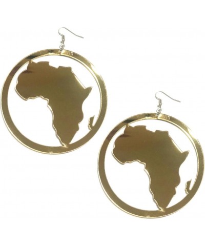 Africa Map Acrylic Mirror Earrings $8.55 Earrings