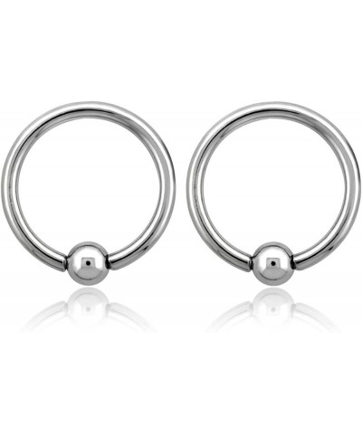 14GA EO Gas Sterilized 316L Surgical Steel Captive Bead Closure Rings, Sold as a Pair 12mm (1/2") $10.82 Body Jewelry