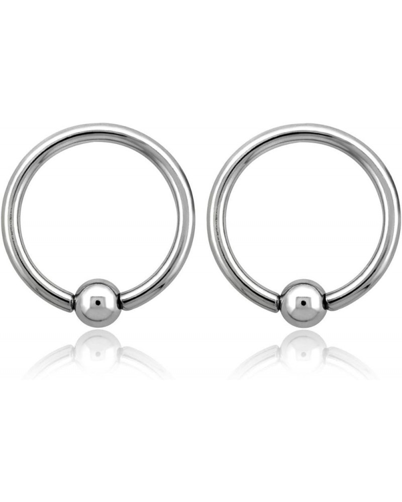 14GA EO Gas Sterilized 316L Surgical Steel Captive Bead Closure Rings, Sold as a Pair 12mm (1/2") $10.82 Body Jewelry