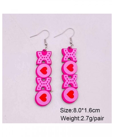 Acrylic Love Heart Dangle Earrings,Valentine's Day Jewelry, for Girlfriends Love Heart Dangle Earrings Valentines Day Earring...