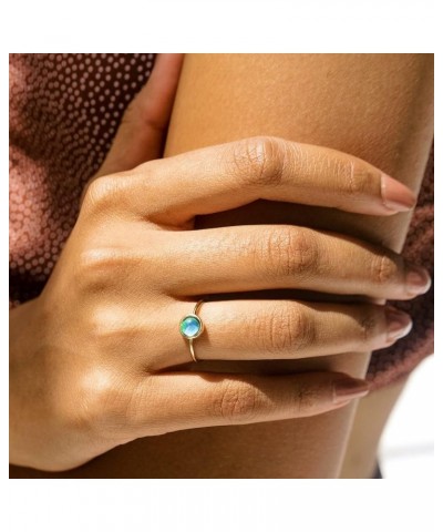 Mood Ring in Gold, Rose Gold, or Silver | Size 4, 5, 6, 7, 8, 9, 10,11 | Minimalist, Delicate Jewelry Silver $12.50 Rings