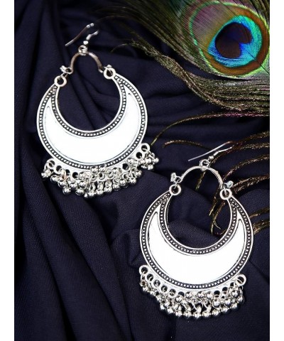 CrunchyFashion Indian Bollywood Traditional Jewelry Boho Vintage Antique Ethnic Gypsy Tribal Indian Oxidized Silver Jewelry L...