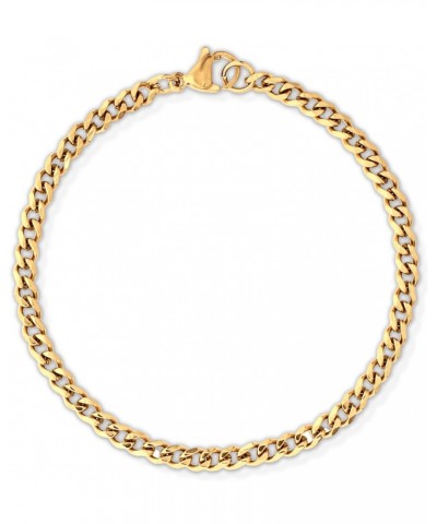 Blake Cuban Chain Gold Bracelet Trendy Cute for Women Jewelry Water Resistant Waterproof Hypoallergenic $30.00 Bracelets