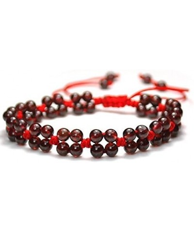 Red Rope Line Bracelet with Natural Beads Hand Chain Handmade Braided String Rotating Bracelet FP5001222 $9.71 Bracelets