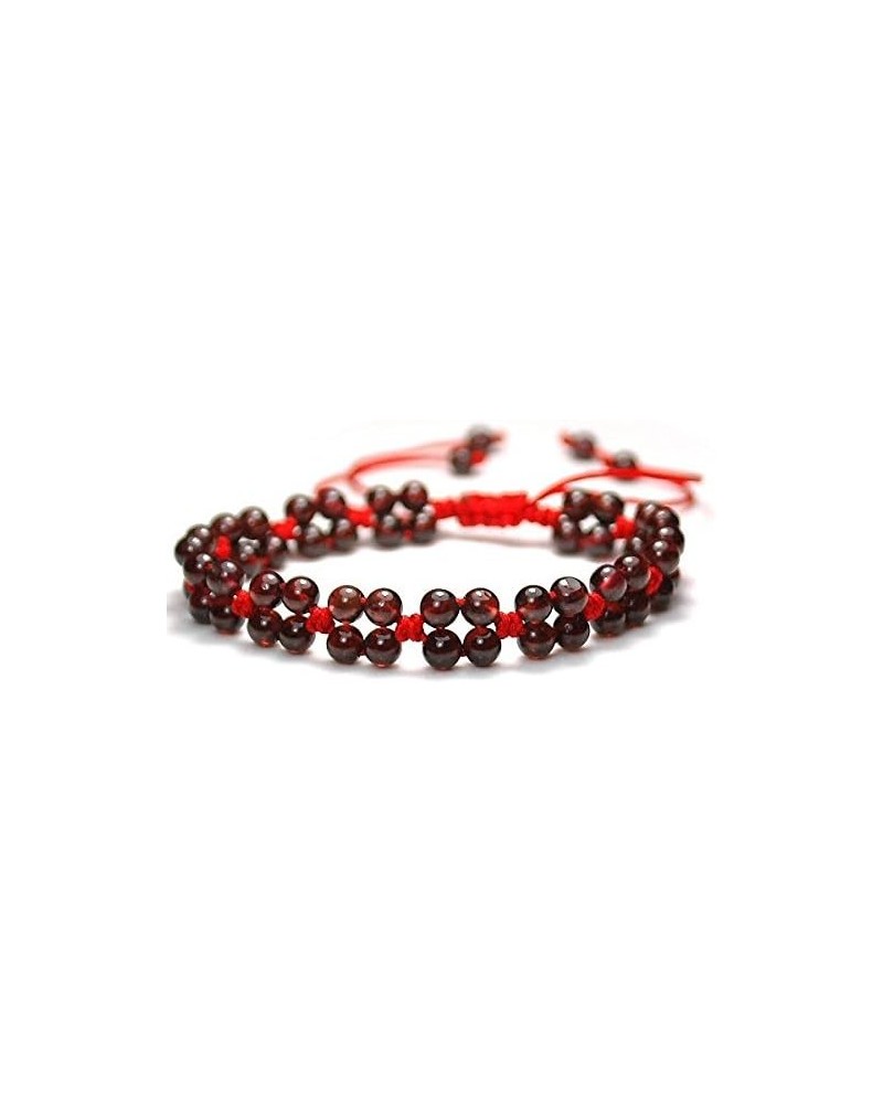 Red Rope Line Bracelet with Natural Beads Hand Chain Handmade Braided String Rotating Bracelet FP5001222 $9.71 Bracelets