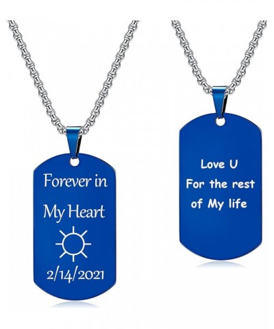 Picture Necklace Personalized | Stainless Steel Dog Tags Necklace for Men | Best Gifts for Him & Her | Image Dog Tag Necklace...