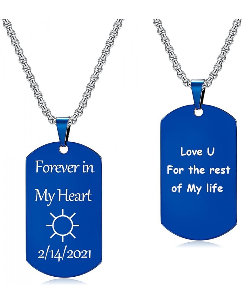 Picture Necklace Personalized | Stainless Steel Dog Tags Necklace for Men | Best Gifts for Him & Her | Image Dog Tag Necklace...