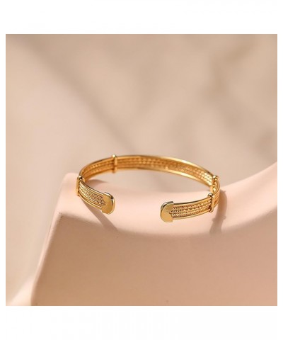 Women's Love Bangle Bracelet Dainty 18k Gold Plated Cuff Bracelet with Gift Box Best Gift for Valentine's Day Birthday Mom Gi...