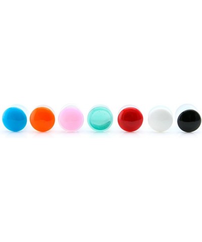 Blue Color Front Single Flare Glass Plugs/Gauges (1 pair - 2 Pieces) 2G (6mm) $9.78 Body Jewelry