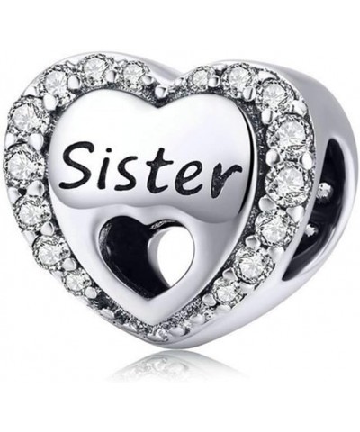 Grandma Charm 925 Sterling Silver Super Mom Family Charm Sister Charm Mother Charm Father Charm Love Charm for Pandora Charm ...