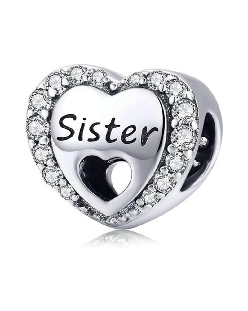 Grandma Charm 925 Sterling Silver Super Mom Family Charm Sister Charm Mother Charm Father Charm Love Charm for Pandora Charm ...