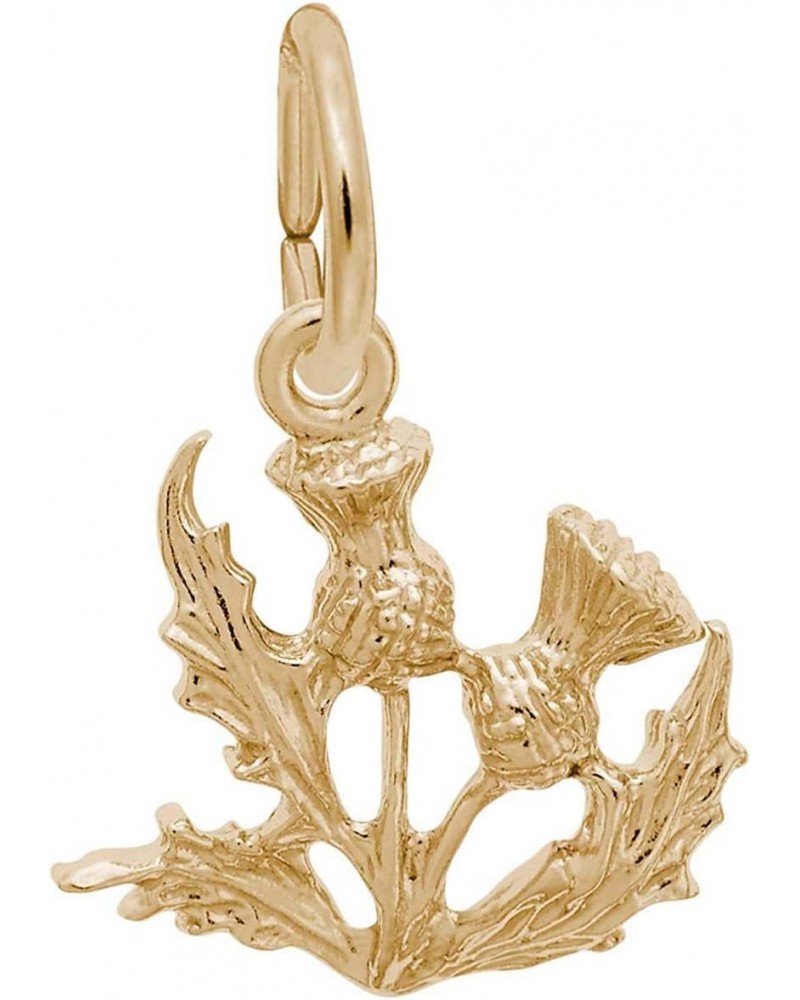 Thistle Charm, Gold Plated Silver $17.11 Bracelets