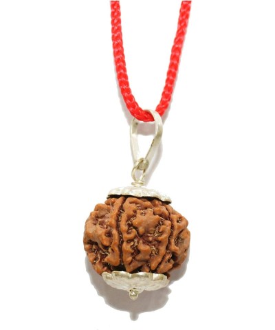 Lab Certified 6 Mukhi Rudraksha (Rudraksh) Silver Pendant $8.39 Necklaces