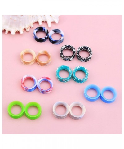 Silicone Gauges Flexible Tunnels 6g-1'' Ear Gauges Flesh Tunnels 16Pcs Ear Plugs Body Piercing Jewelry 1/2''(12.7mm) $8.95 Bo...