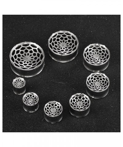 2 PCS Hypoallergenic 316 Stainless Steel 0G-1" Sunflower Ear Gauges Single Flared Ear Tunnels Fashion Expander Stretcher Body...