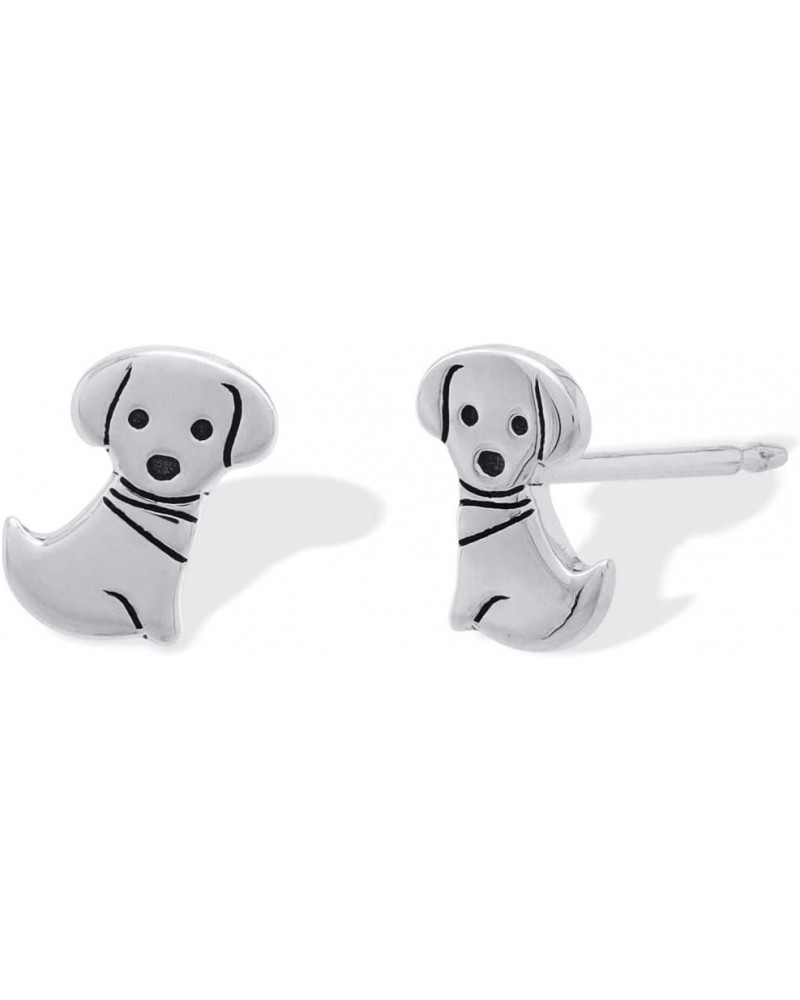 Jewelry Sterling Silver Puppy Dog Stud Earrings $14.15 Earrings