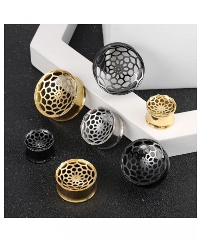 2 PCS Hypoallergenic 316 Stainless Steel 0G-1" Sunflower Ear Gauges Single Flared Ear Tunnels Fashion Expander Stretcher Body...