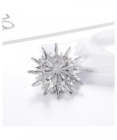 Women Crystal Bouquet Brooch Pin All-Match Accessories Rhinestone Brooches and Pins one size Blue D $9.85 Brooches & Pins