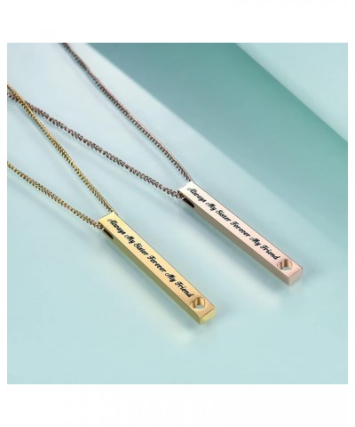 Sister Gifts from Sister - Always My Sister Forever My Friend Bar Necklace - Birthday Jewelry Gift Necklaces for Sisters Sist...