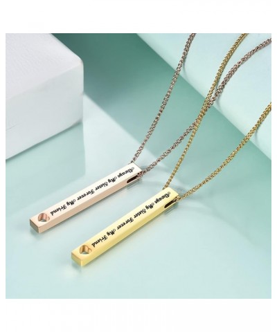 Sister Gifts from Sister - Always My Sister Forever My Friend Bar Necklace - Birthday Jewelry Gift Necklaces for Sisters Sist...