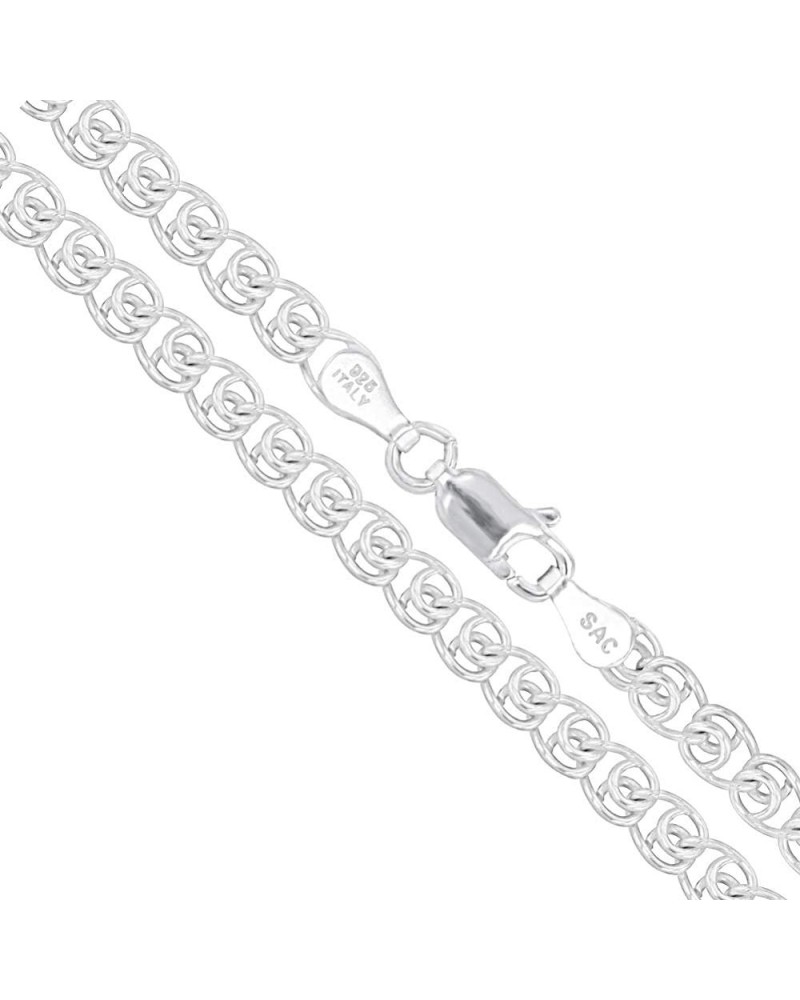 Sterling Silver Italian Love Heart Chain Solid 925 Italy Infinity Promise Necklace 3.5mm Length 18 Inches $11.35 Necklaces