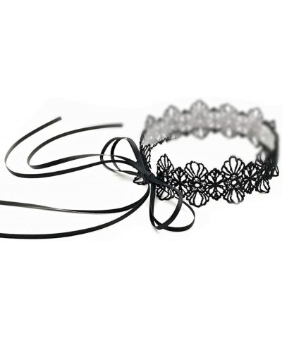 Black Choker Necklace for Women and Girls Velvet Choker With O Ring, Cross, Lace Tattoo Black $5.93 Necklaces