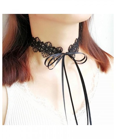 Black Choker Necklace for Women and Girls Velvet Choker With O Ring, Cross, Lace Tattoo Black $5.93 Necklaces