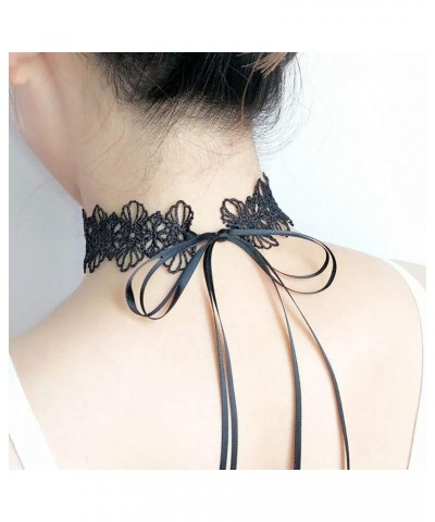 Black Choker Necklace for Women and Girls Velvet Choker With O Ring, Cross, Lace Tattoo Black $5.93 Necklaces