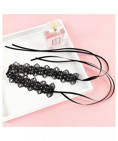 Black Choker Necklace for Women and Girls Velvet Choker With O Ring, Cross, Lace Tattoo Black $5.93 Necklaces