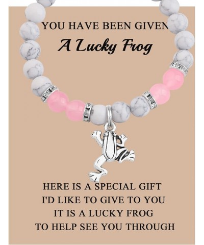 Lucky Frog Gift Frog Gemstone Beaded Healing Bracelet It Is A Lucky Frog To Help See You Through lucky frog bead $12.12 Neckl...